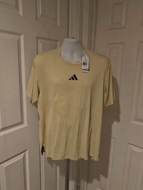 adidas Men's Large Designed for Training Intensity T-Shirt Powder Yellow JI8188
